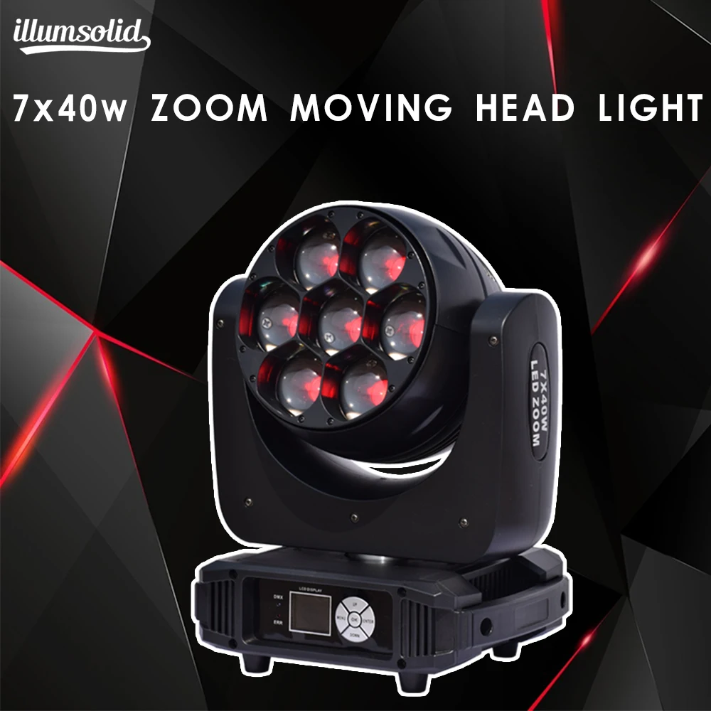 

RGBW Stage Light 7x40w Moving Head Beam Disco light dmx512 Professional stage lighting
