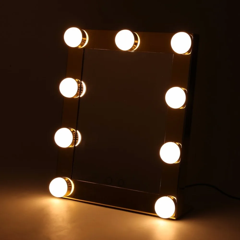 9LED BULB Makeup Mirror lights Touch Screen Professional Vanity Mirror LED magnifying mirror font b Health