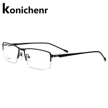 

Titanium Alloy Glasses Frame Men Ultralight Square Half Frame Myopia Prescription Eyeglasses 2019 Male Metal Frame Spectacles