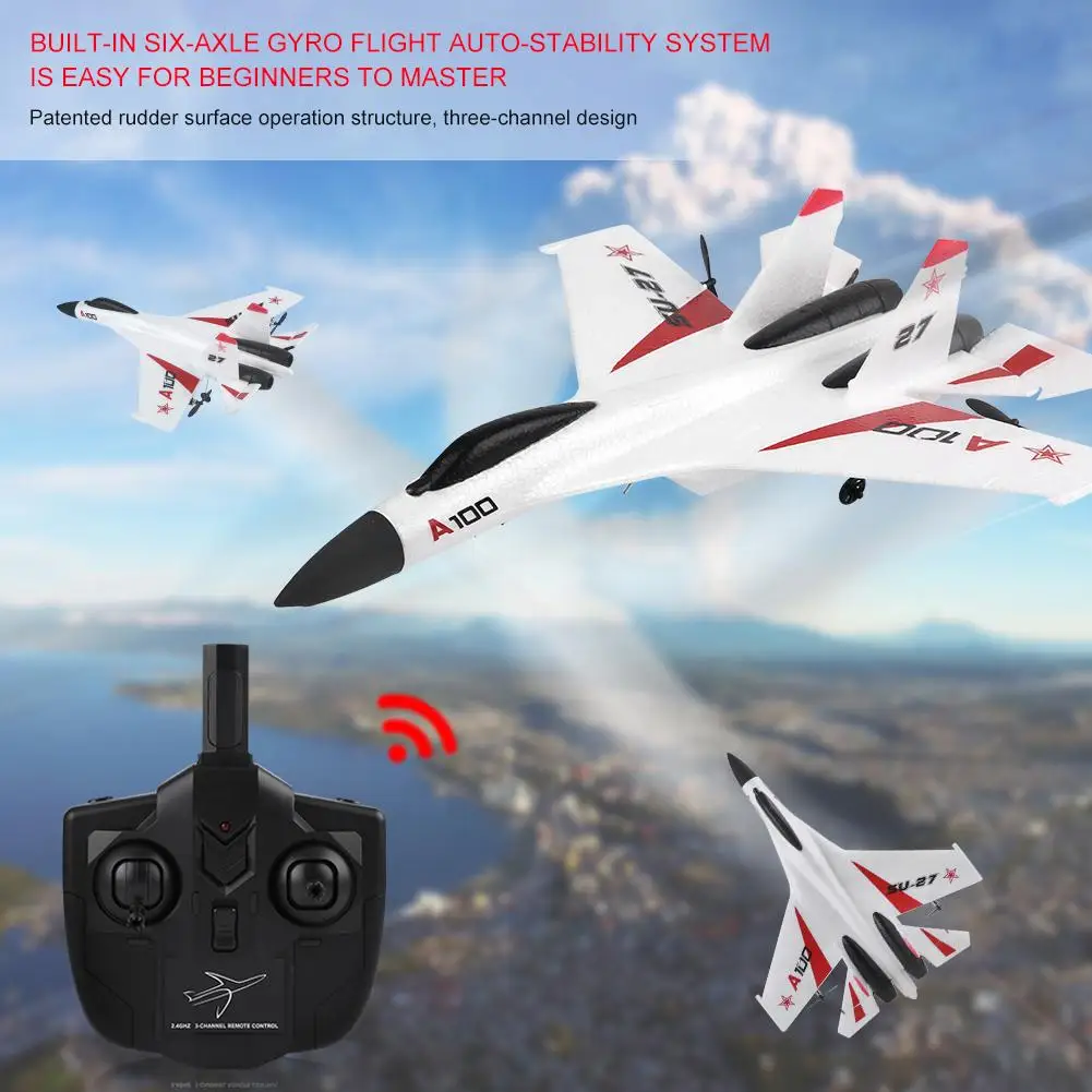 WLtoys XK A100-SU27 3 канала EPP самолет с фиксированным крылом самолет пульт дистанционного управления планер для детей хорошие подарки RC самолет