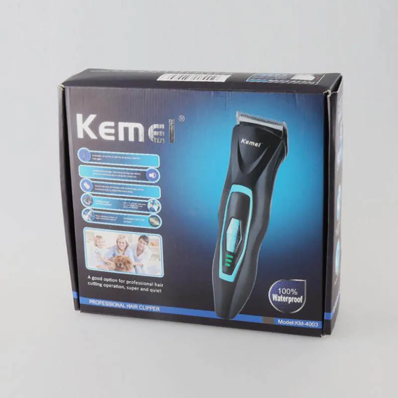 Kemei KM 4003 триммер для волос мужчин электрическая машинка стрижки перезаряжаемая