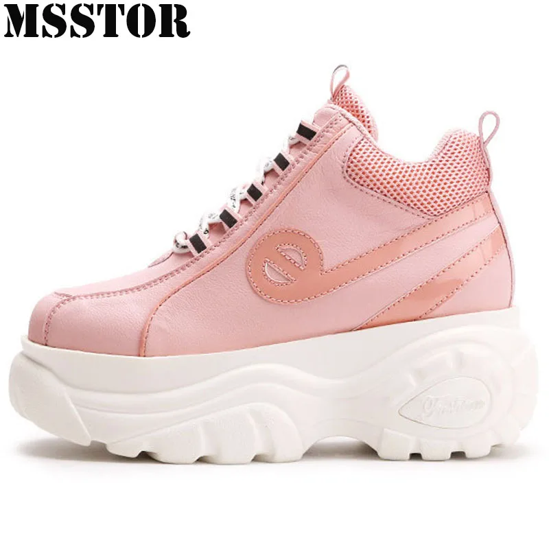 

MSSTOR Women's Sport Shoes Woman Brand Height Increasing Running Shoes For Women Athletic Walking Ladies Female Fashion Sneakers