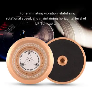 

3 colors 50Hz Turntable Disc Record Stabilizer Clamp with Bubble Level for LP Vinyl Record Player
