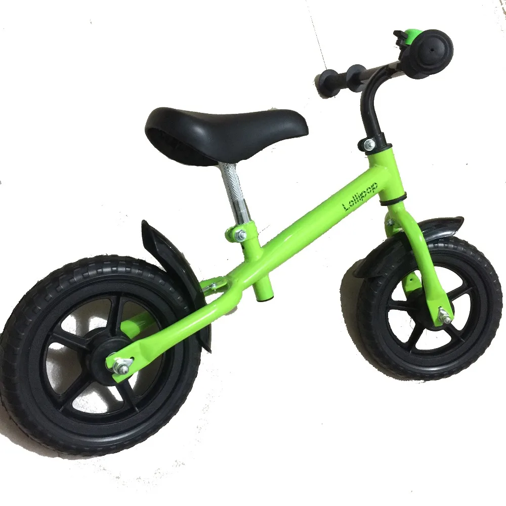 Cheap New 12 Inch Balance Bike Carbon fibre Wheel Red Blue Yellow Pink Green Kid Bicycle High Quality Steel Frame 0
