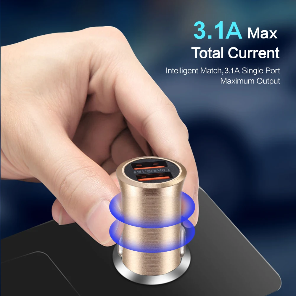 FLOVEME-Dual-USB-Car-Charger-For-Xiaomi-mi-8-Lenovo-z5-Universal-2-4A-5V-Car (2)
