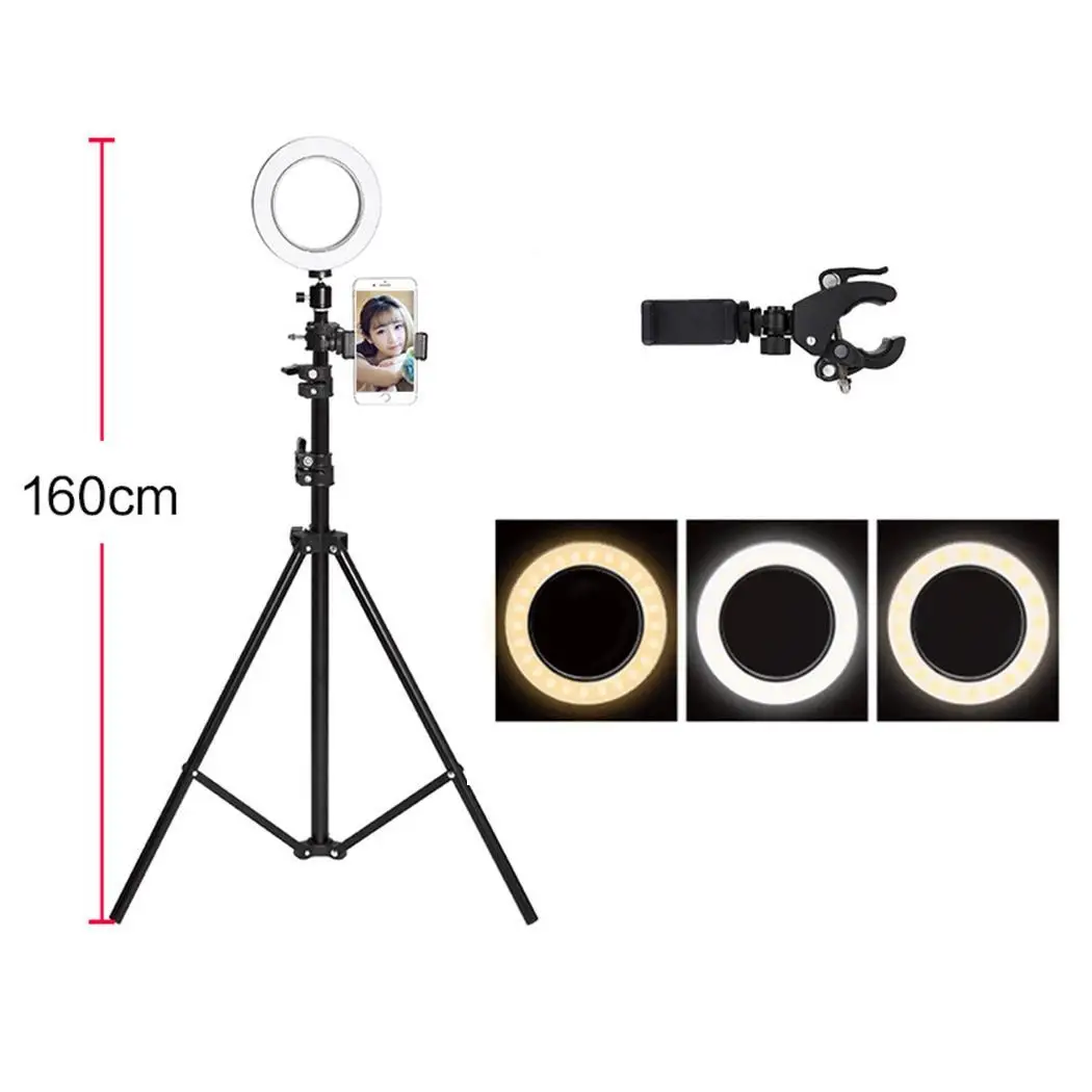 

Ring Fill Ring Light Mobile Phone 5W 1 x Light, 1 x Desktop Stand Live Photography Self-timer LED Lamp 1 x