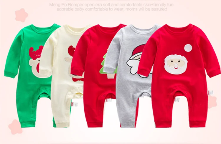 Christmas Embroidery Santa Clothing 100% Cotton Newborns Baby Boy Girl Clothes Spring Autumn Infant Long Sleeve Romper Pajamas HTB1NWo7bOIRMeJjy0Fbq6znqXXa6 - Christmas Embroidery Santa Clothing 100% Cotton Newborns Baby Boy Girl Clothes Spring Autumn Infant Long Sleeve Romper Pajamas