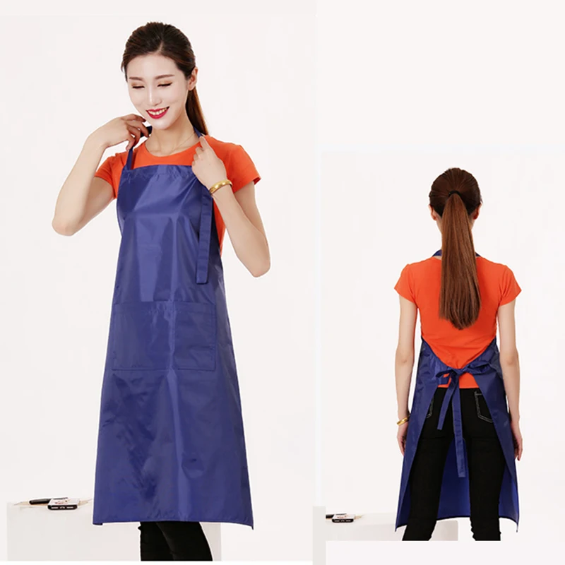1-10 pcs Waterproof Car Washing Apron For Adult Women Men Black Blue PVC Aprons Cooking Accessories Home Apron Waist With Pocket