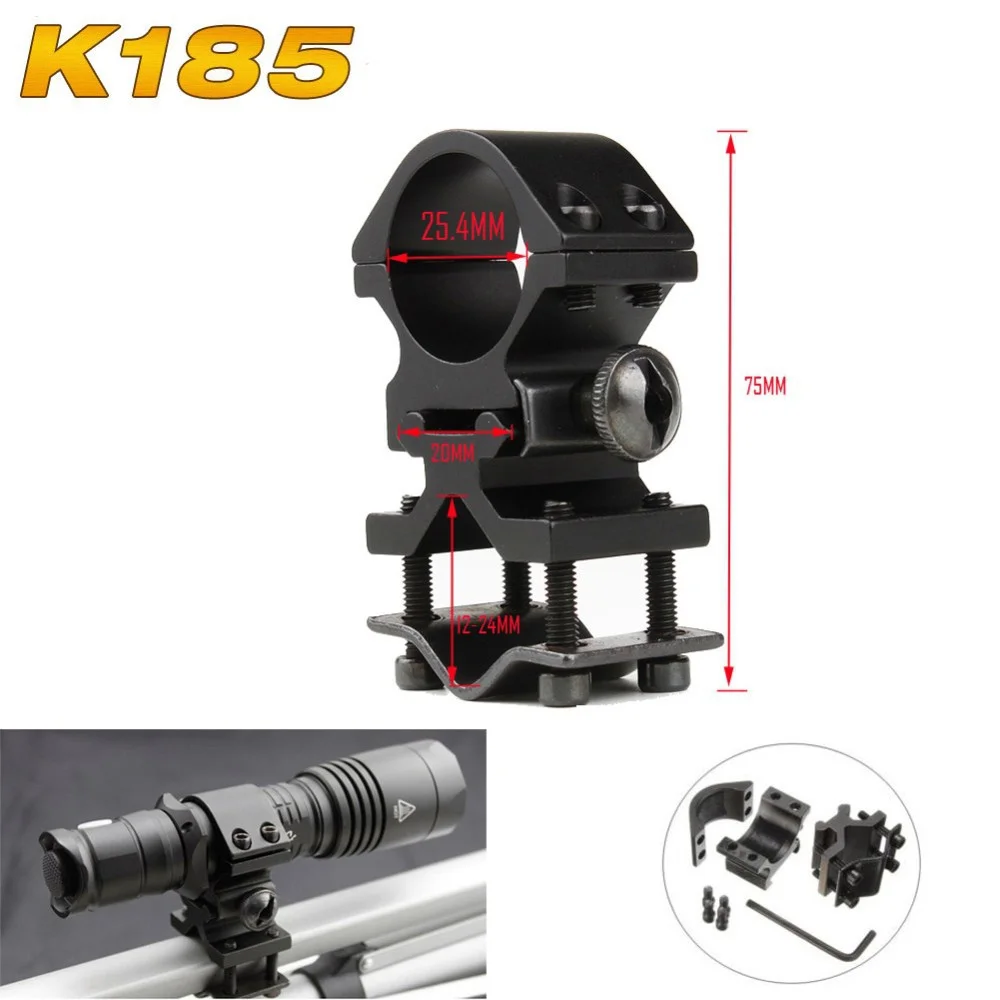 EDC GEAR Universal Mount Adapter Aluminum Alloy Flashlight Laser Torch