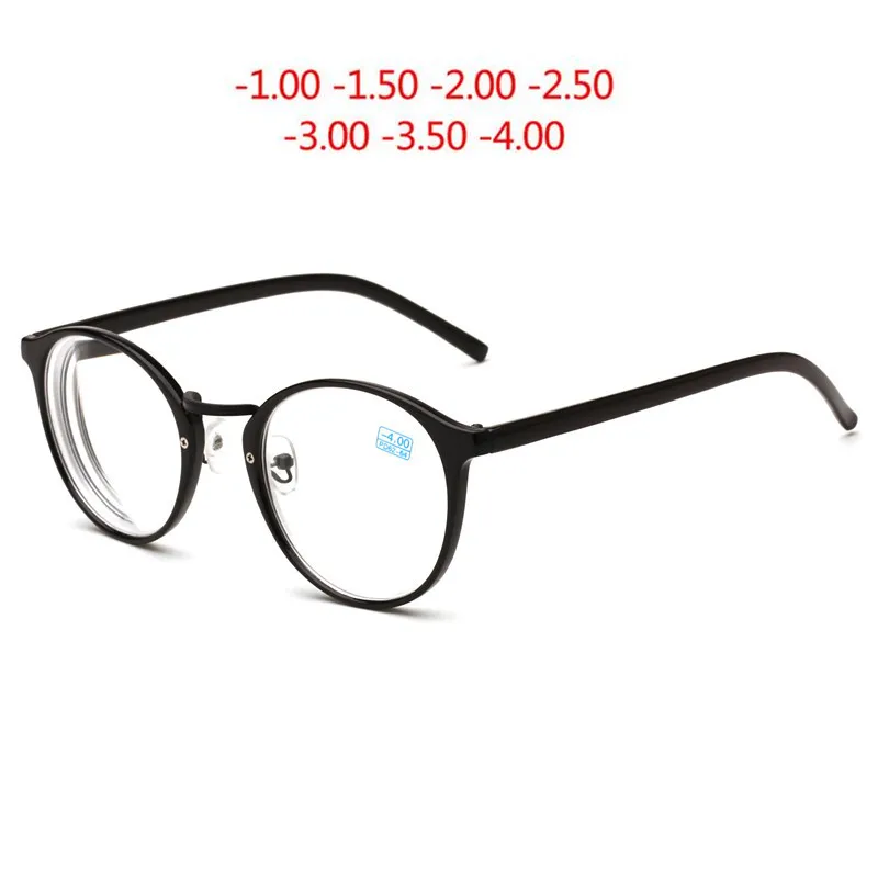 -1.0,-1.5~ -4.0round Finished Myopia Spectacle Eyeglasses Optical Men ...