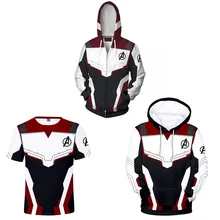 2019 Avengers Endgame Quantum Realm Sweatshirt Jacket Advanced Tech Hoodie Cosplay Costumes superhero Iron Man Hoodies suit
