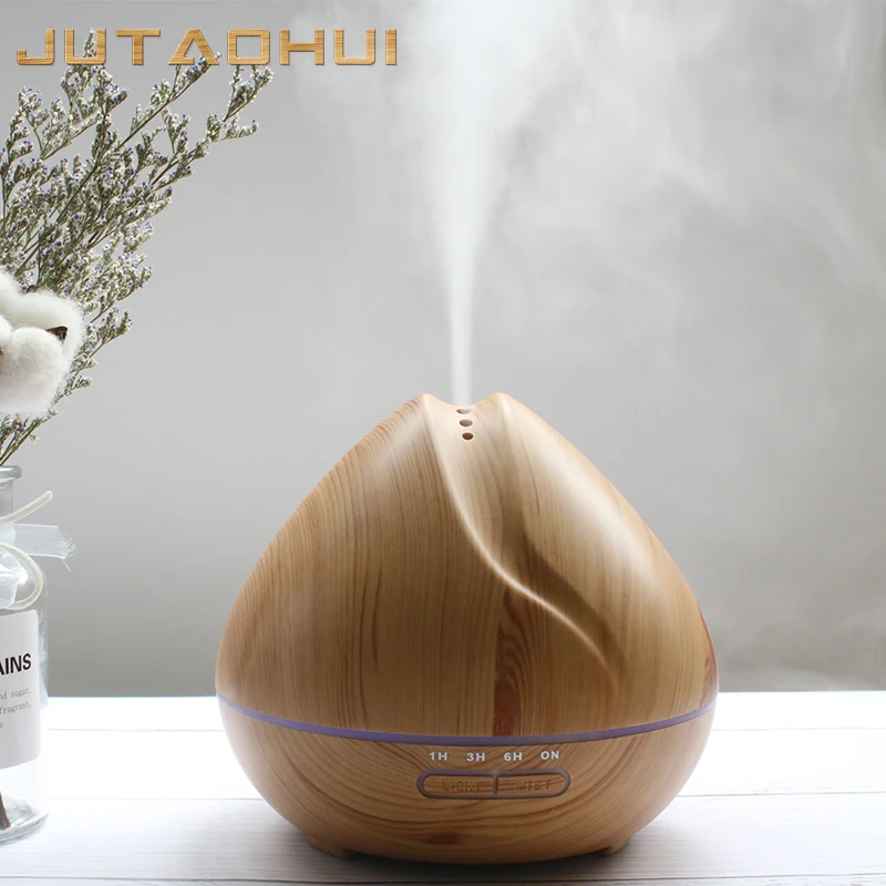 

JUTAOHUI 500ML Air Humidifier Essential Oil Diffuser Humidificador Mist Maker 7 Color LED Aroma Diffusor Aromatherapy for home