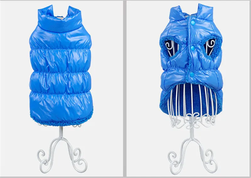 Лидер продаж теплые собака одежда зима утолщение досуг щенок наряд для Теплый пуховик хлопковые пиджаки ветрозащитный жилет