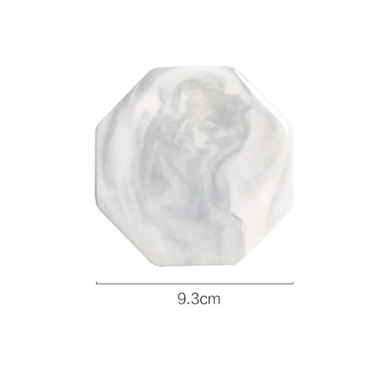  Marble Ceramic Coaster Cup Pad Mat Heat insulation Table Bowl Mat Coffee Tea Cup Drink Coasters Rou