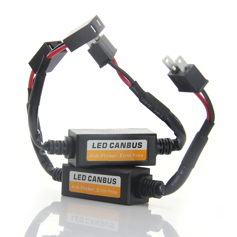 H7 светодиодный фар преобразователь can-шины автомобильный предупреждающий компенсатор конденсатор ошибок матовые резистор 12 V для H4 налобный фонарь