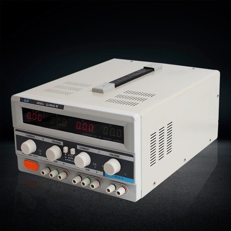 

3 Channels DC Power Supply Triple Output 0-30V0-5A 5V3A QJ3005SIII AC220V
