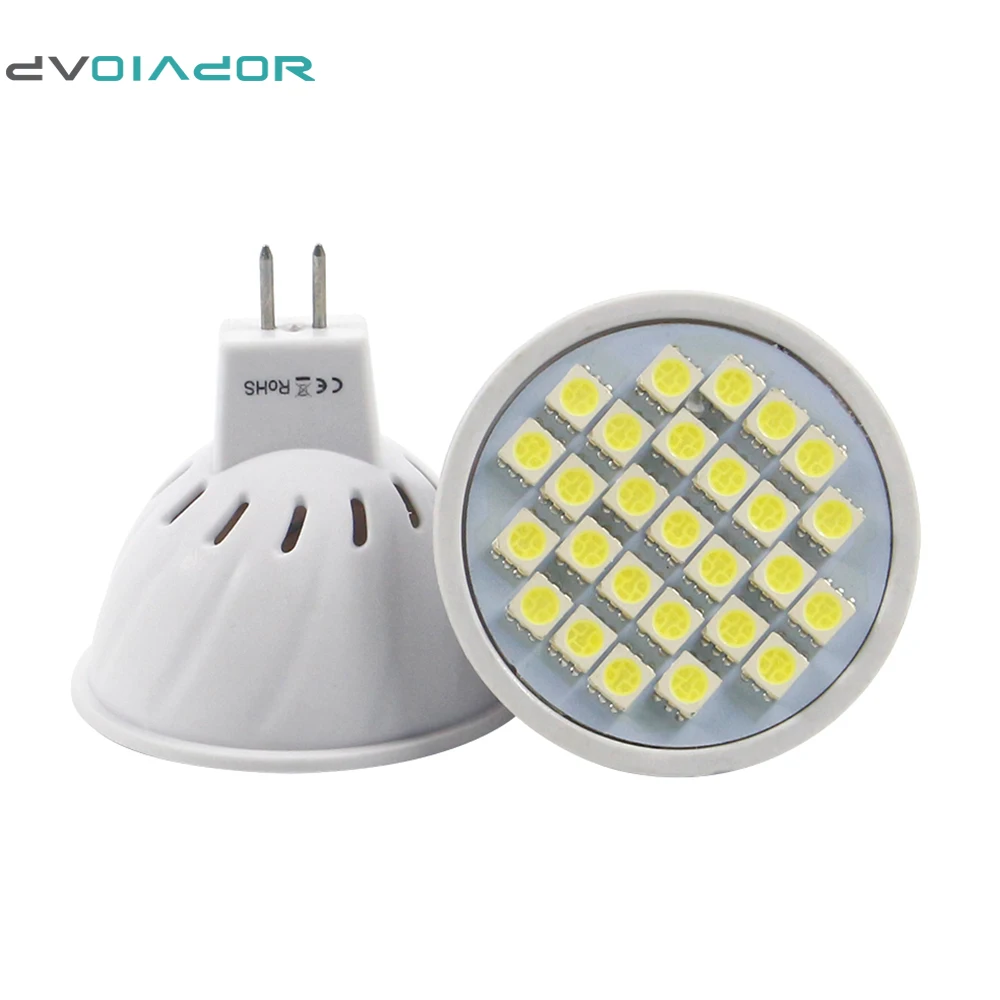 Dvolador mr16 светодиодная фара лампы 3 Вт/24LED 4 Вт/27LED 5 Вт/29led 110 В -220 В Светодиодная лампа внутреннего Светодиодная лампа энергосбережения