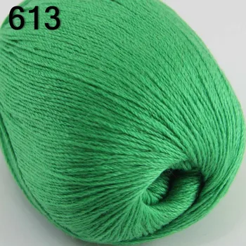 

High quality 100% pure cashmere luxury warm soft hand-knitting yarn Green 233-13