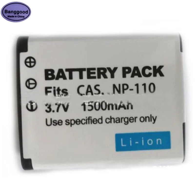 3.7V 1500mAh NP110 NP-110 NP 110 CNP-110 CNP110 Digital Camera Battery for CASIO Exilim EX-Z2000 EX-Z2000BK EX-Z2000PK EX-Z3000 |