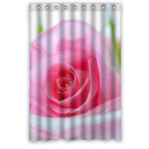 Hot Selling Print Colorful Flowers Red Rose Opening Beautiful Shower