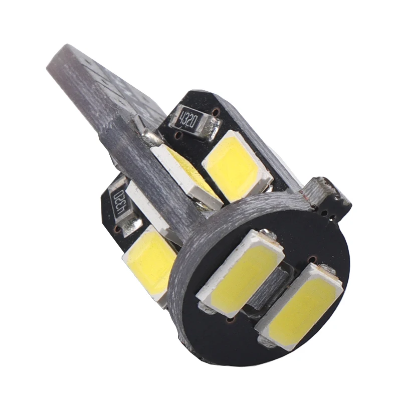 2x T10 W5W 10 led 5630 5730 SMD Canbus Error Free Габаритные хвост светильник, футболка с принтом "автомобиль" Клин Парковка купольная лампа Автомобильный бортовой светильник 12V