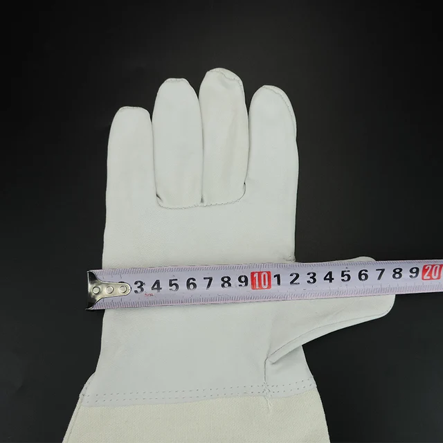 1 Pár Méhészeti Kesztyű-Kesztyű És A Méhek Elleni Fehér/Sárga Védő Kesztyű Méhész Eszköz Apikultúra Kellékek - Image 6