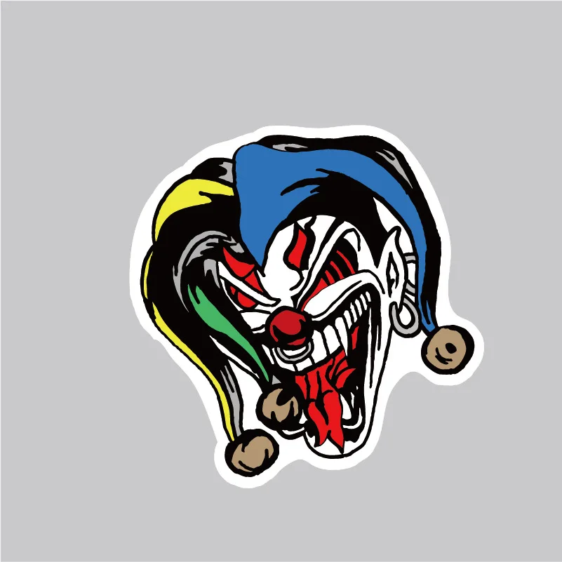 Single 1pc Waterproof Graffiti Evil Clown Cartoon Sticker For Laptop Trunk Skateboard Fridge Phone Decal Car Styling Toy Stickers Aliexpress