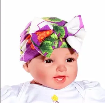 Кепка унисекс, шапочка с большим бантом для девочек и мальчиков, Цветочная шапочка для больницы, аксессуары,, размер от 0 до 3 месяцев