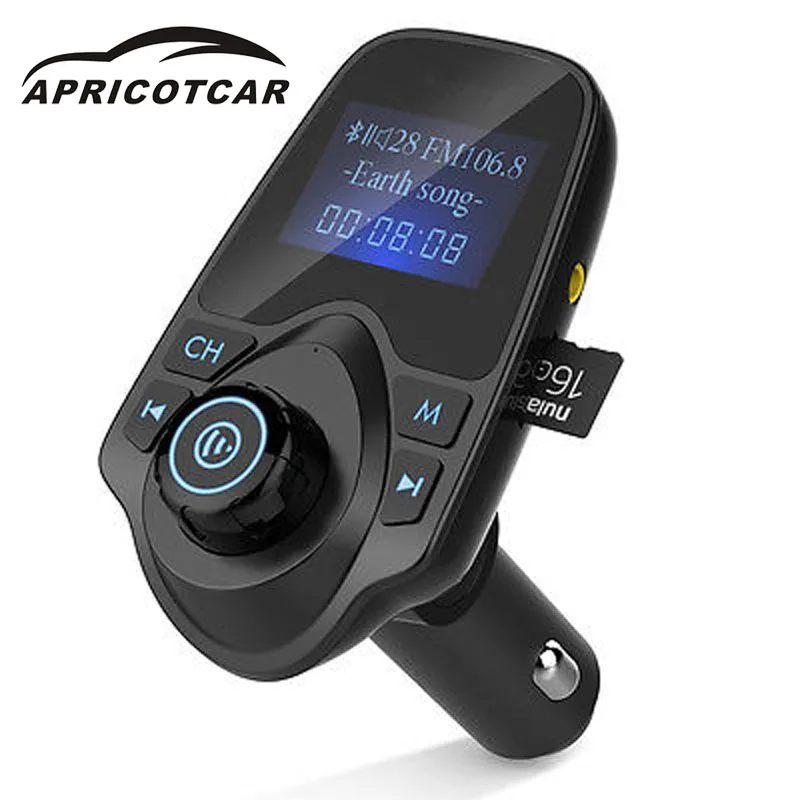 APRICOTCAR Bluetooth FM Transmitters Car Cigarette Lighter Type Car U