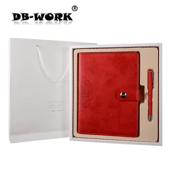 

2020 A5 business books gift box packing creative stationery Notepad retro binder notebook custom