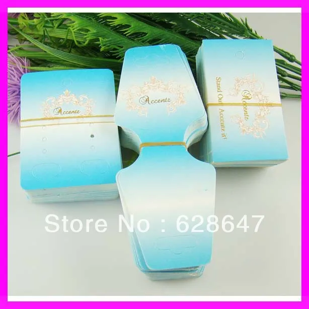 wholesale colored custom printed card set necklace and earring
