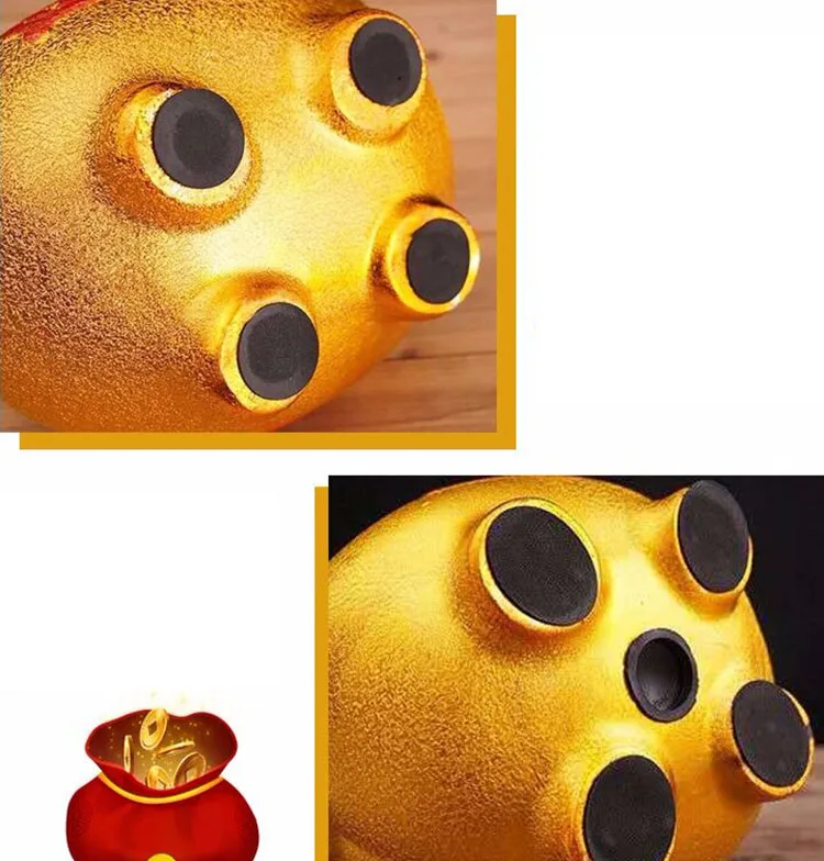 Креативный подарок Lucky Feng Shui мультяшная золотая свинья-копилка керамическая копилка детская наличные копилка для монет коробка депозит коробка для домашнего декора