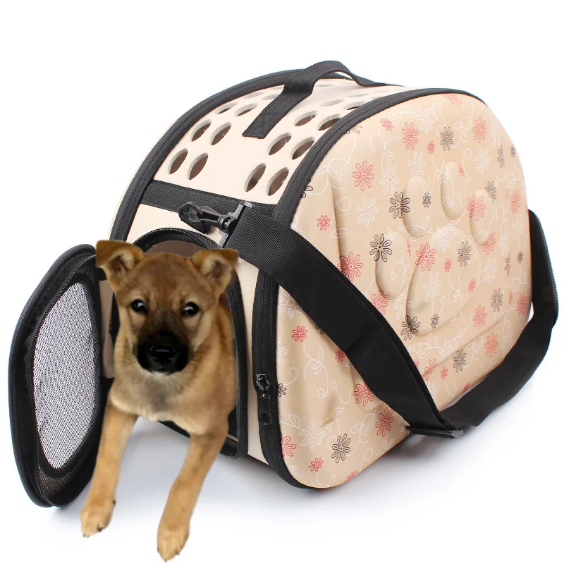 3 Colors EVA Foldable Pet Carriers Bags Small Dogs Singles Portable Breathable Transport Box Cat Puppy Dog Travel Handbag