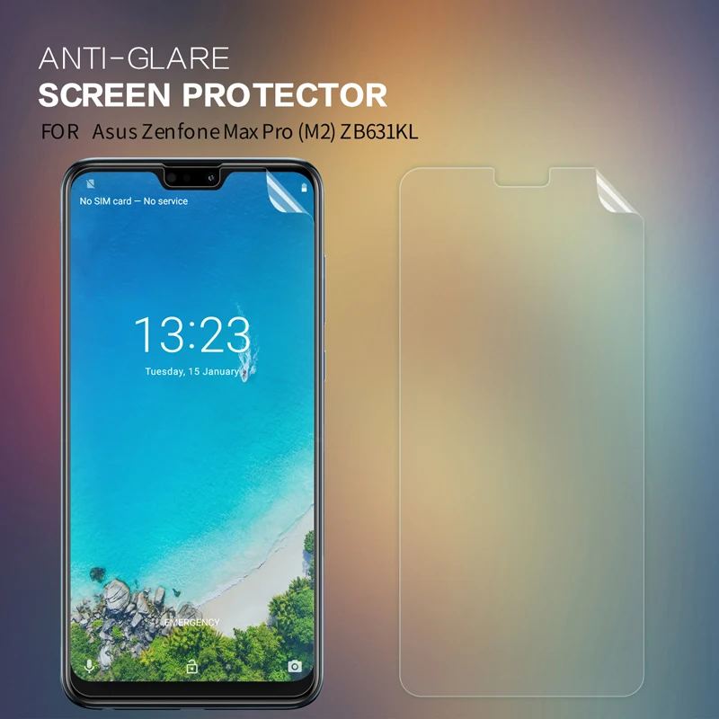 Защитная пленка для экрана для Asus Zenfone Max Pro M2 ZB631KL Nillkin прозрачная/матовая мягкая пластиковая пленка для Asus ZB631KL