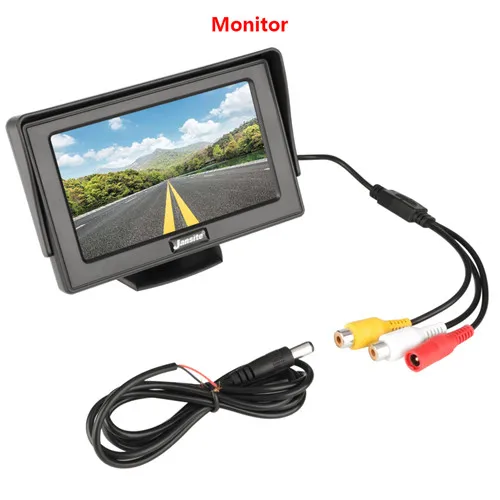 Автомобильный монитор 4," экран для камеры заднего вида TFT lcd дисплей HD цифровой цветной PAL/NTSC двойной объектив приоритет разворота - Цвет: Only car camera