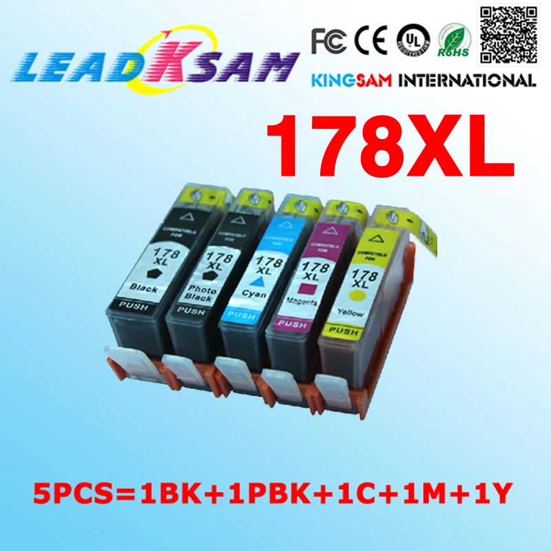 178 совместимый чернильный картридж для hp XL Photosmart B109 B110 B210 C309 C310 C410 D5468 D5463 D5460
