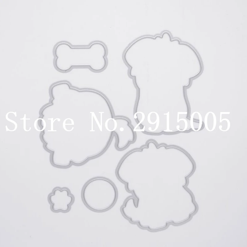 CS2159 трафарет для высечки рамы Puddy Cute Dog clear stamp|frame dies|for stampsstencil stamps |