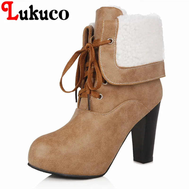 

2017 Lukuco Comfortable and warm style lady boots high quality low price Global Shopping Festival 2017 super bargain women boots