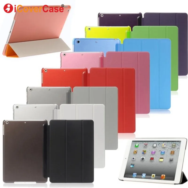 

Stand Case For Apple iPad 9.7 Inch 2017 2018 Folded Cover For iPad Air 5 6 Air 2 Cases Leather Wallet i Pad Accessory Coque