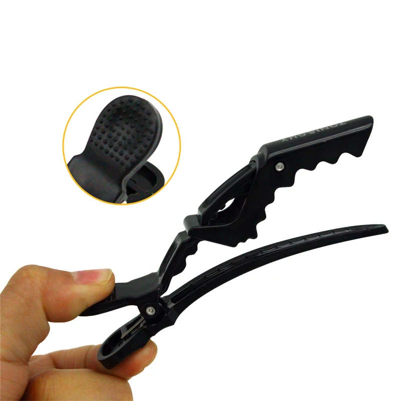Online 6 Pcs lot Rambut Klip Cakar Wanita Gadis Salon Rias Rambut Clamp Jepit Rambut Bang Grip Aksesoris Pin 4 Warna Alat Styling Rambut set