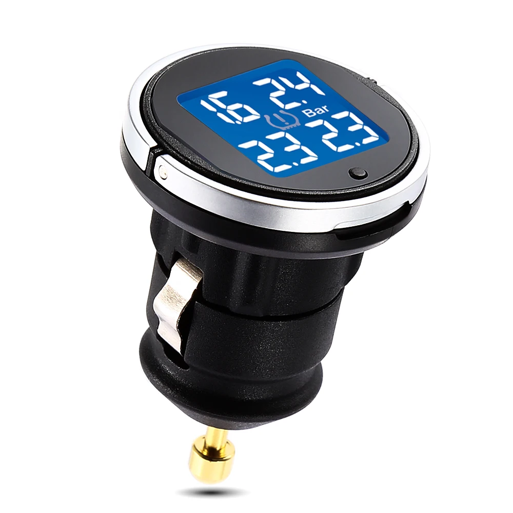 STEELMATE ebat ET-710AE DIY автомобиля TPMS с прикуривателем зарядное устройство 4 внешних датчика давления в шинах монитор системы сигнализации lcd Di