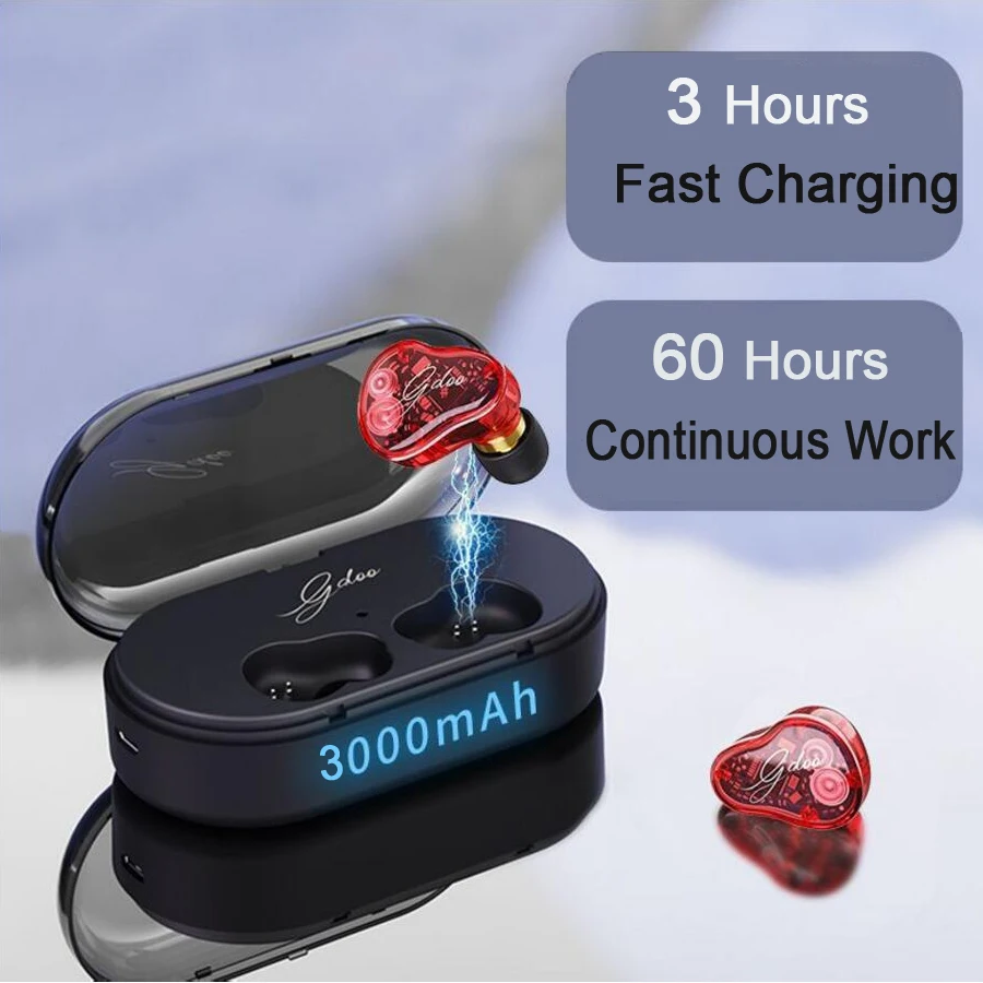 

Newest Bluetooth Earphone 5.0 TWS Wireless Headset Stereo Sport Earbuds IPX7 Waterproof In-ear Earphone For All phone