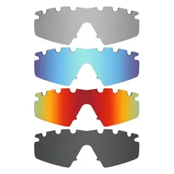 4 шт. mryok ПОЛЯРИЗОВАННЫЕ замены Оптические стёкла для Oakley M Рамки Strike вентилируемый Солнцезащитные очки для женщин Стелс черный и голубой