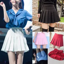 Популярная Летняя женская мини плиссированная юбка с высокой талией для школьницы, Скейтер, теннисные шорты, юбки CGU 88
