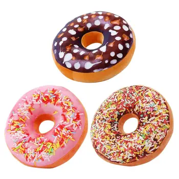 

2019 Innovation Cute Donut Pillow Chocolate Donut Plush Macaron FoodNap For Home Decoration