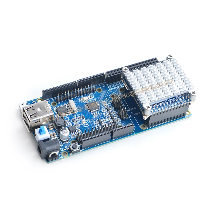 RealQvol FriendlyARM UNO Dock V2.0 для NanoPi NEO/Air/NEO2 поддержка BakeBit модули 2 x USB хост