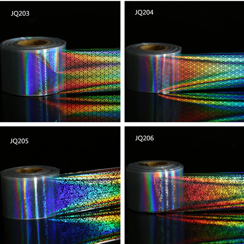 1 рулон 4*100 см Голографическая фольга на ногти Лазерная Рыбная шкала для нейл-арта переводная фольга звездное небо переводная наклейка бумажные украшения