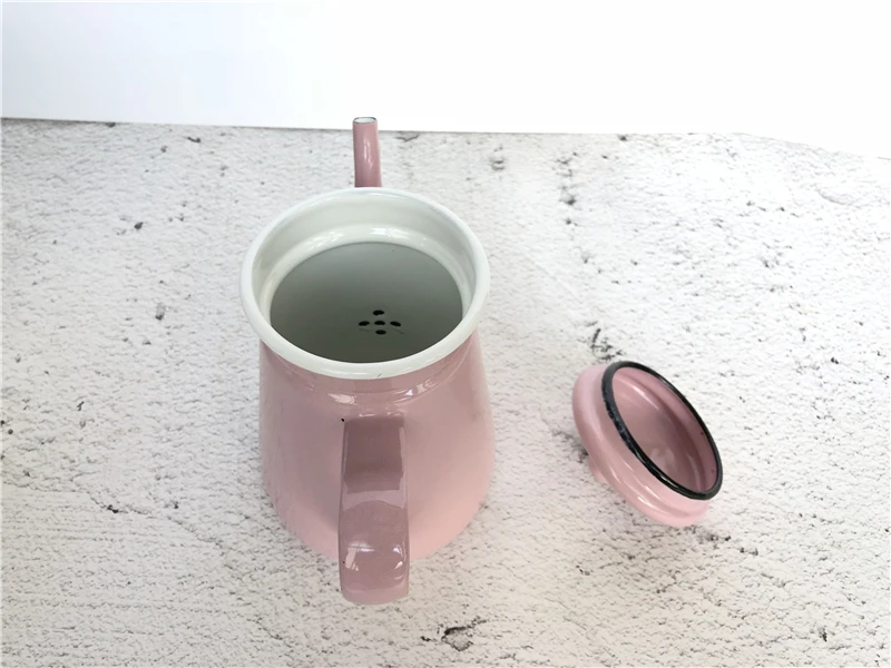 Чайник эмалированный, чайный горшок для воды, Винтажный домашний декор