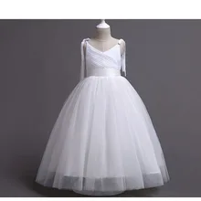 Элегантное платье принцессы для маленьких девочек; vestido для маленьких девочек; вечернее свадебное платье для маленьких девочек; костюм для выступлений; Одежда для девочек