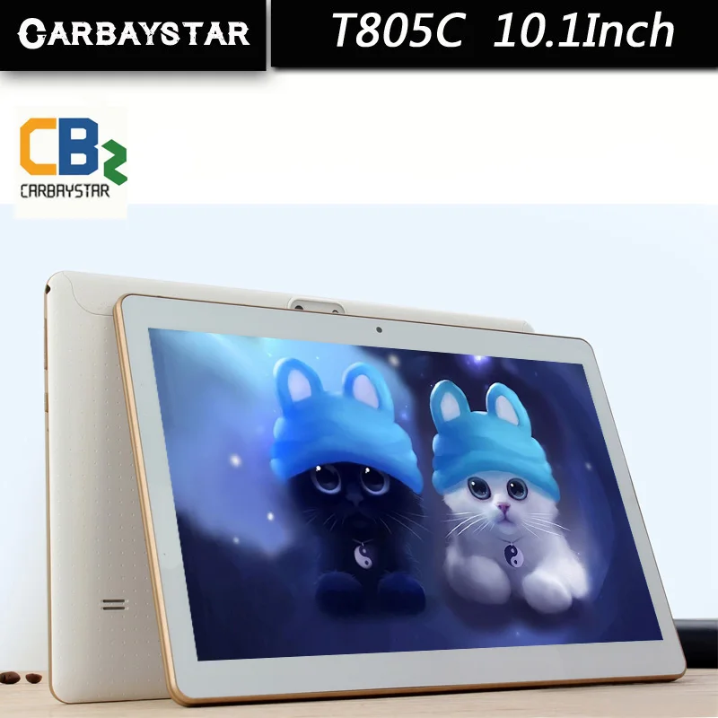  10.1 Inch T805C Tablet Computer CARBAYSTAR Tablet PC Octa Core MT6592  Android Tablet pcs IPS Screen GPS android  64GB Computer 